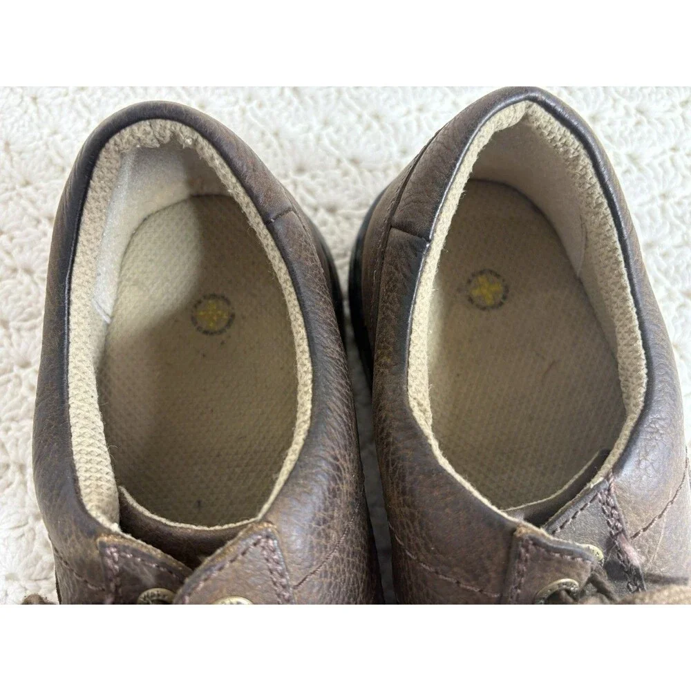 Dr. Martens John AW004 Men's Brown Leather 5-Eyelet Lace Ups Casual Shoes US 13